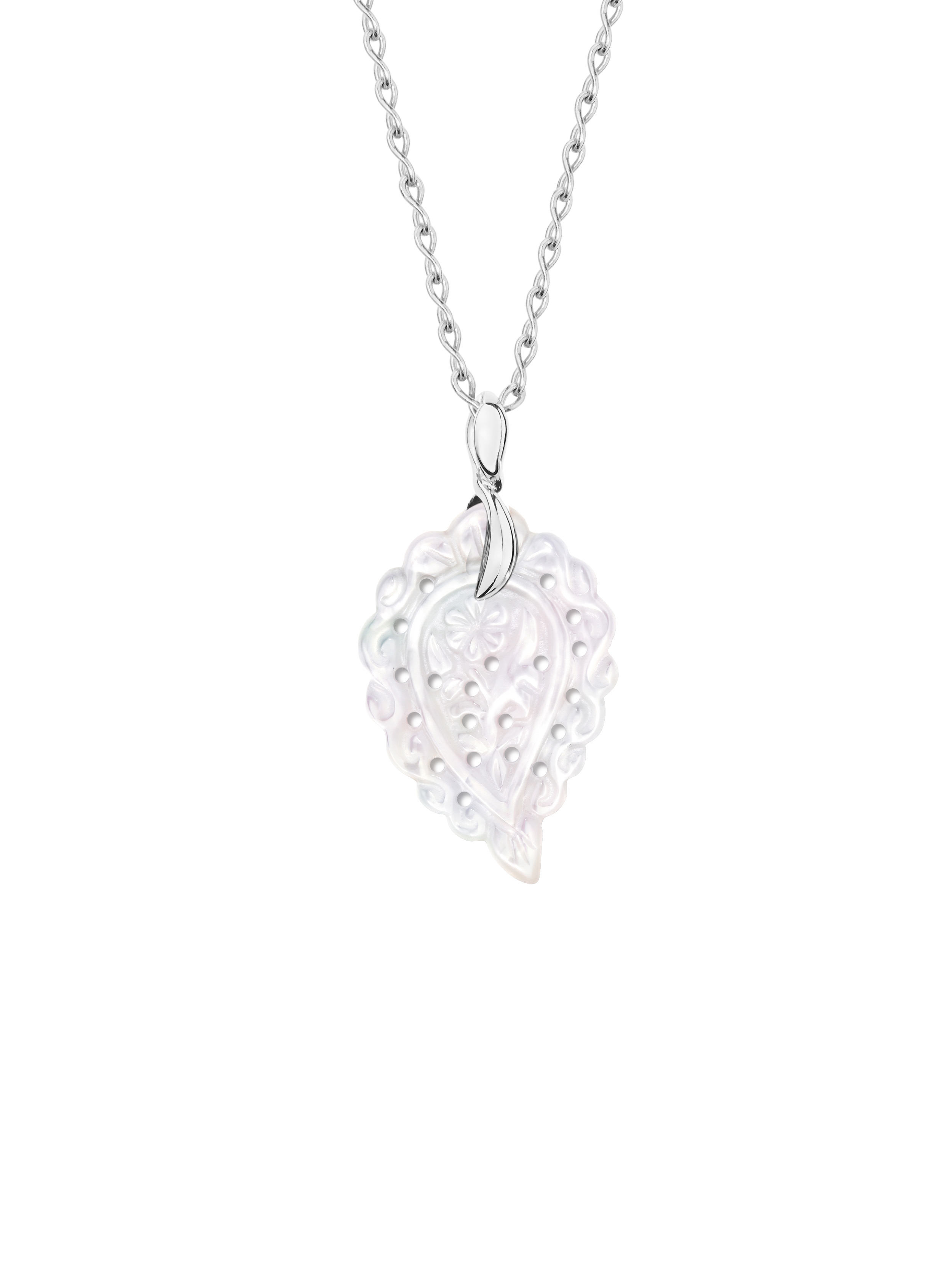 TAMARA COMOLLI INDIA LEAF ANHÄNGER SMALL PERLMUTT