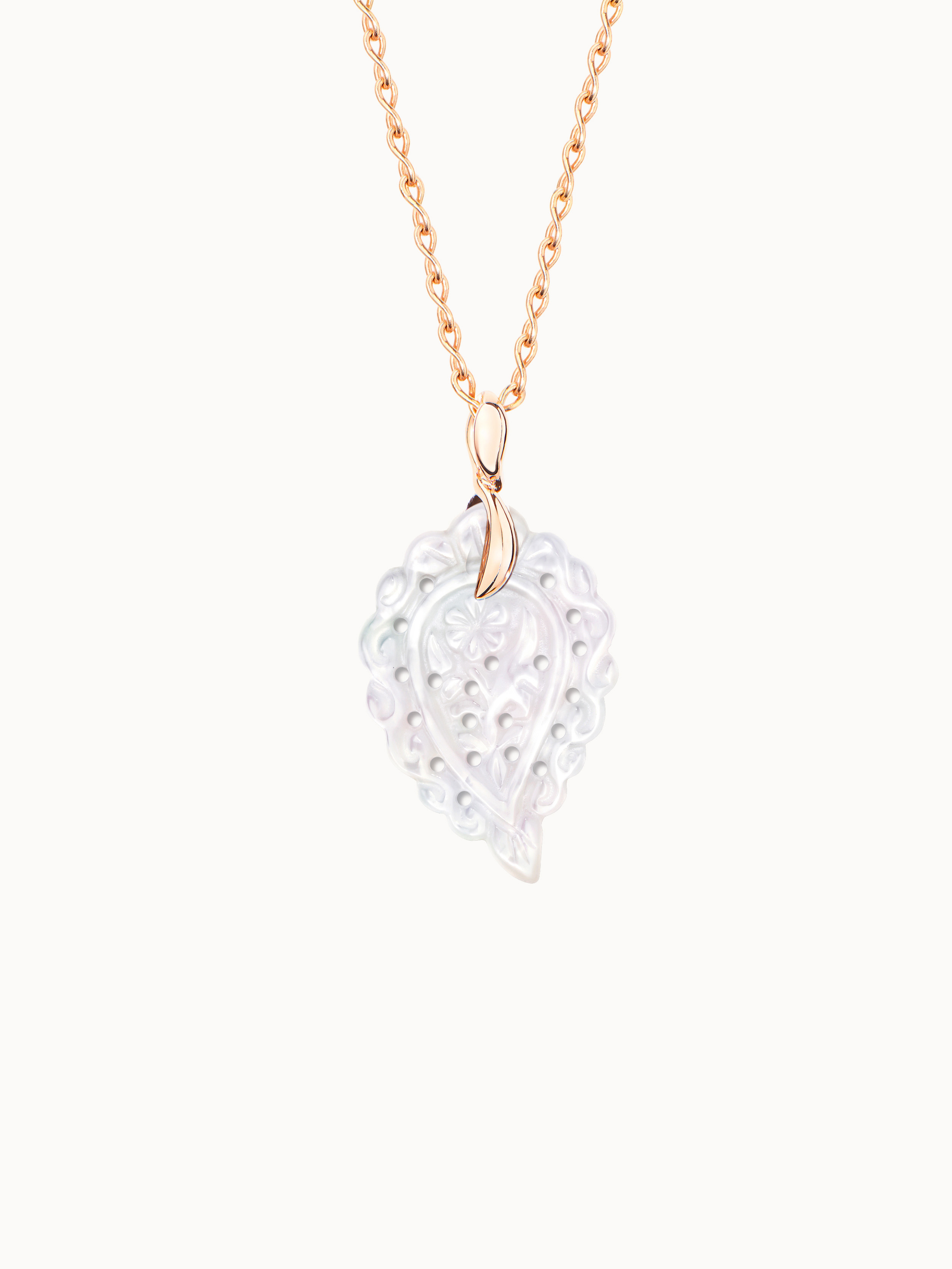 TAMARA COMOLLI INDIA LEAF ANHÄNGER SMALL PERLMUTT 