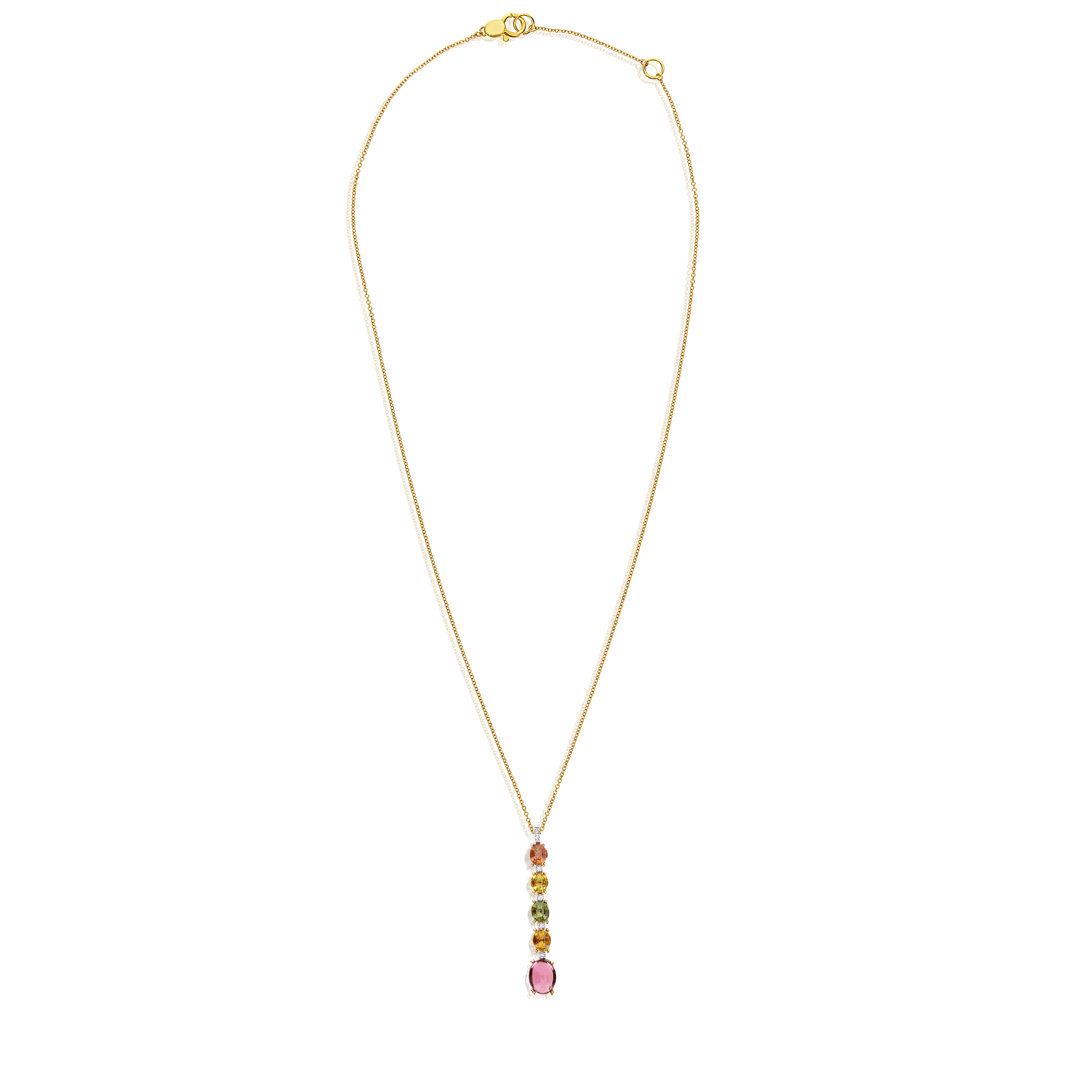 NANIS COLLIER " DANCING TOURMALINES"