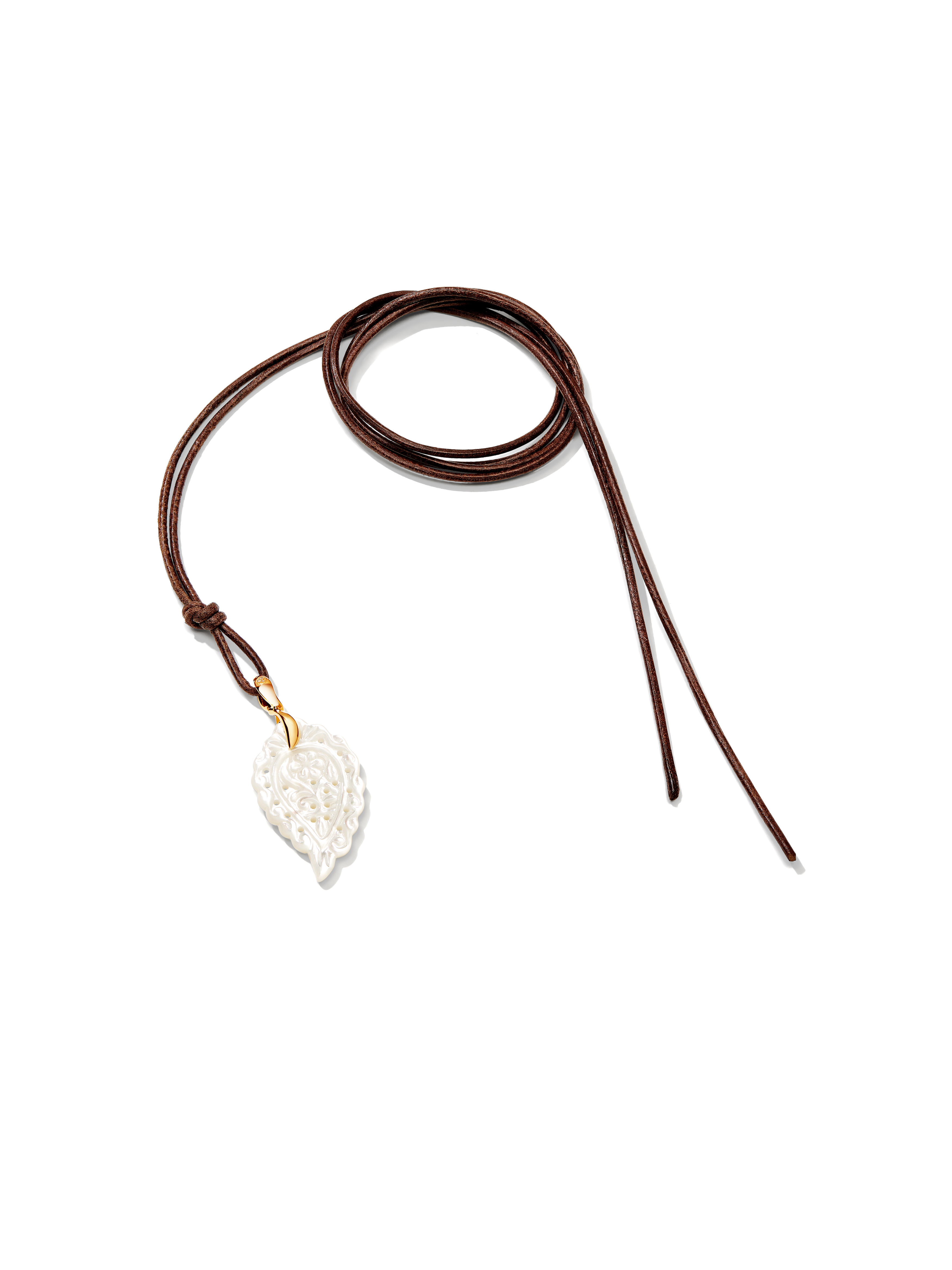 TAMARA COMOLLI INDIA LEAF ANHÄNGER SMALL PERLMUTT 