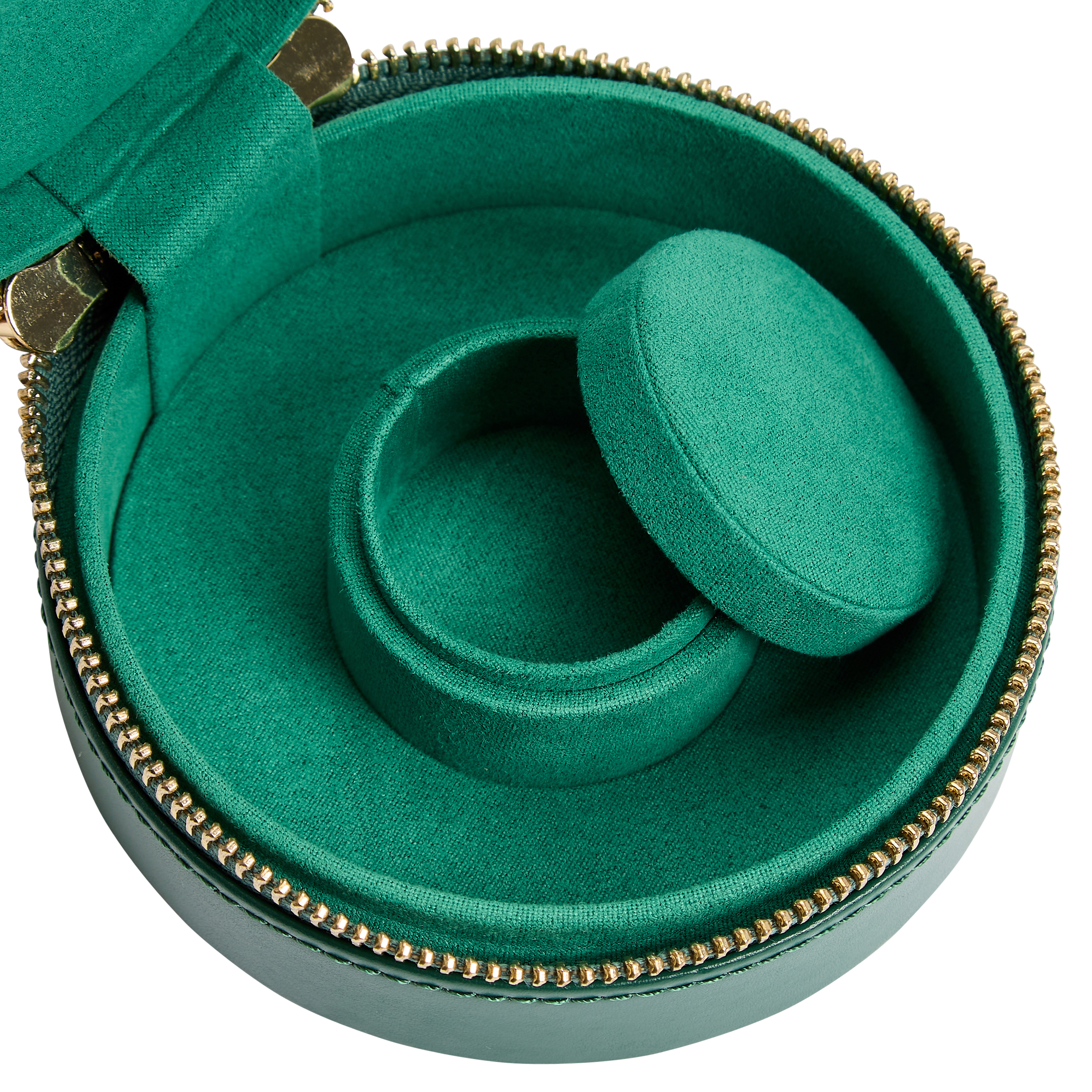 WOLF1834 SOPHIA ROUND ZIP CASE GREEN
