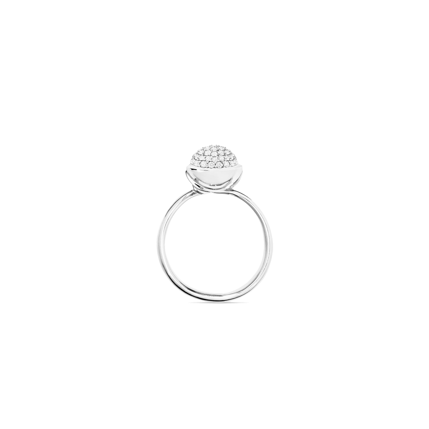 TAMARA COMOLLI  BOUTON RING SMALL MIT DIAMANTEN PAVE 